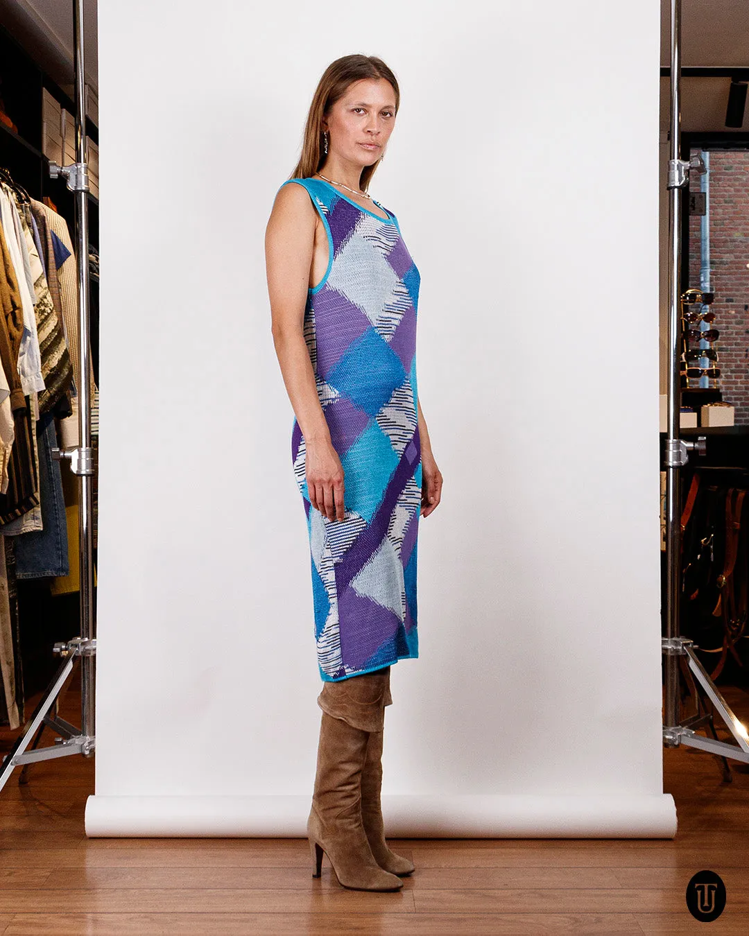 1980s Missoni Knitted Midi Dress S