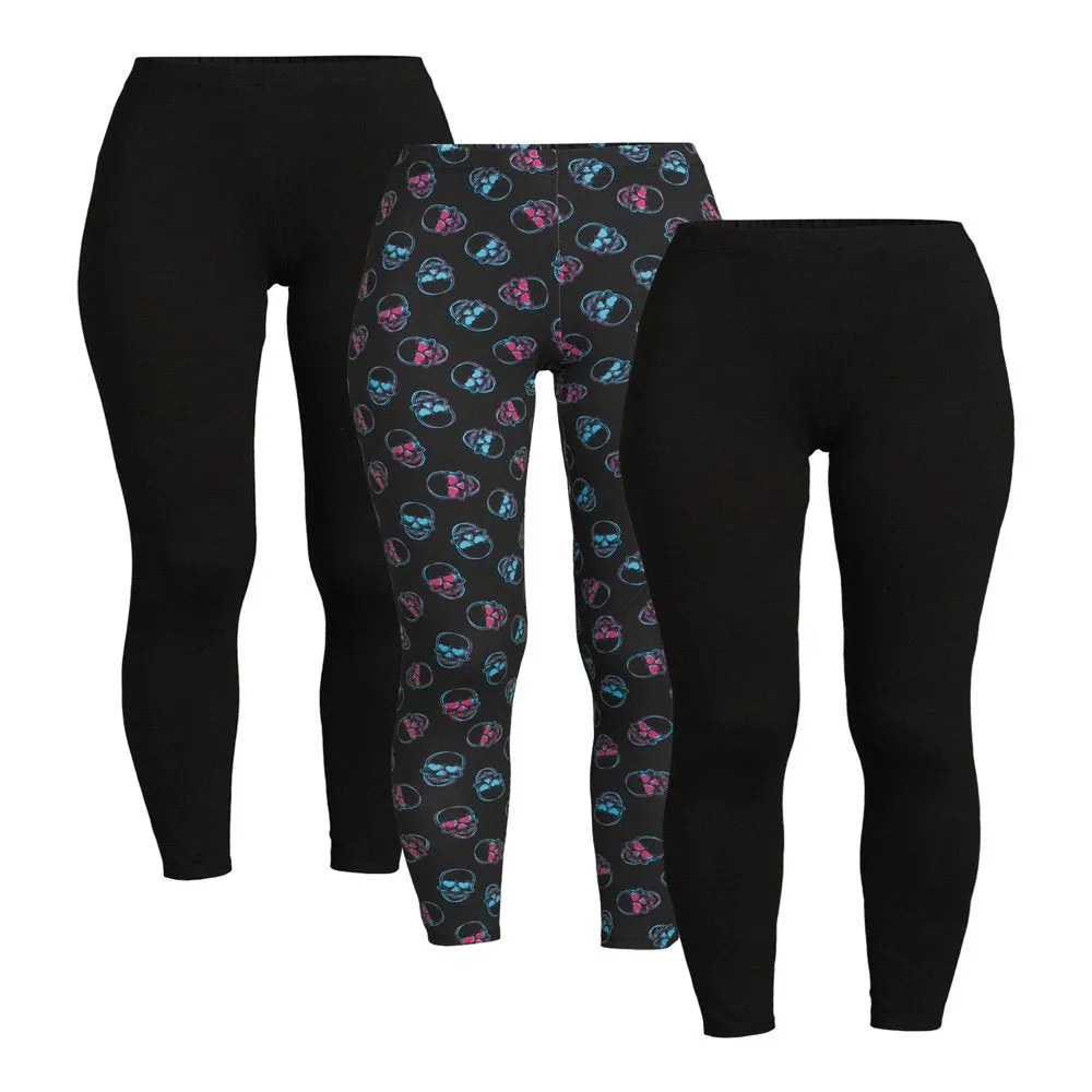 3-Pack Junior's Ankle Legging