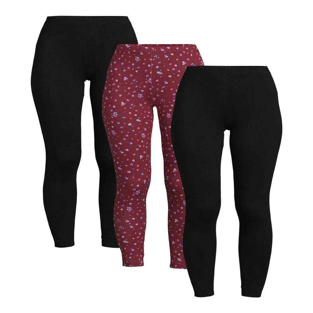 3-Pack Junior's Ankle Legging