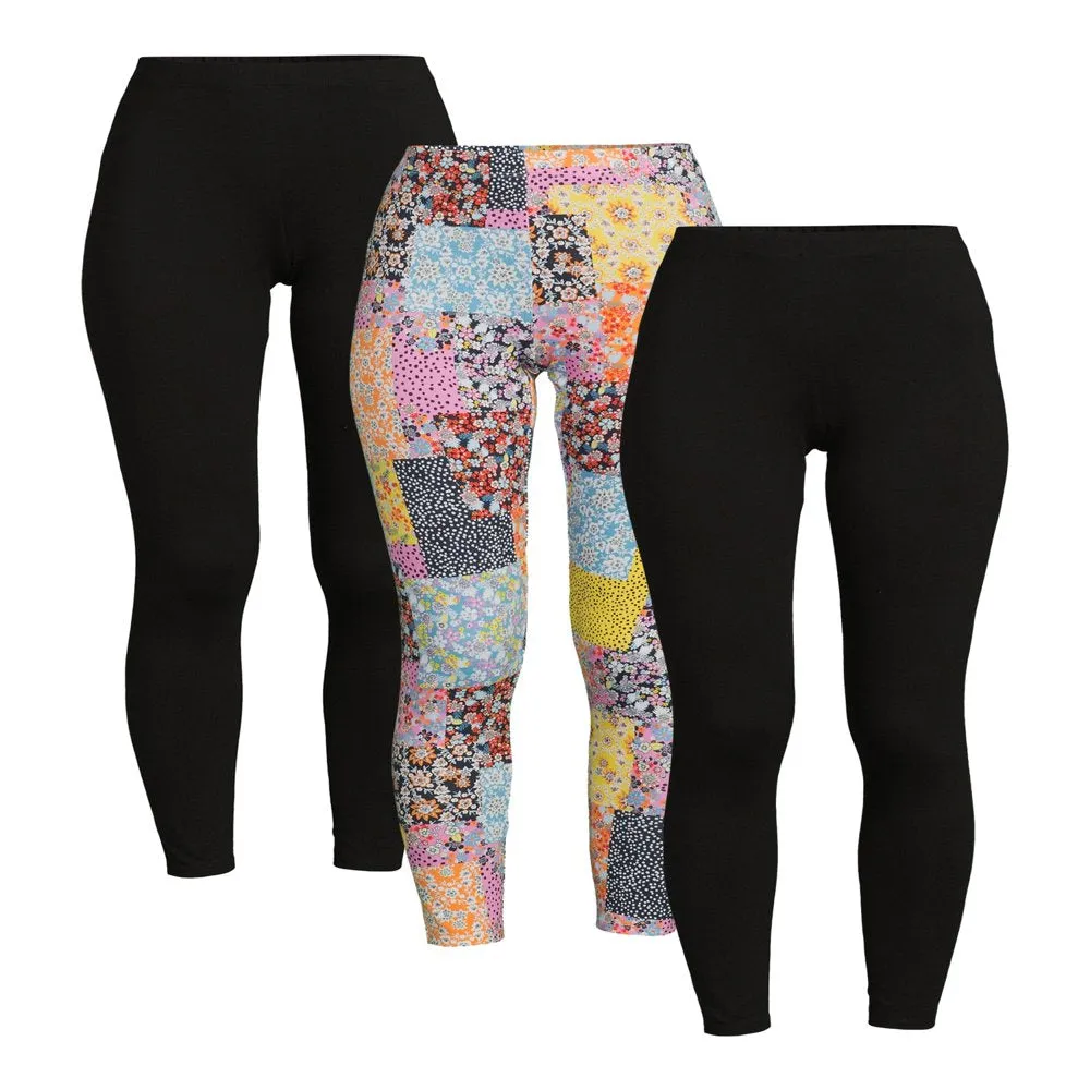 3-Pack Junior's Ankle Legging