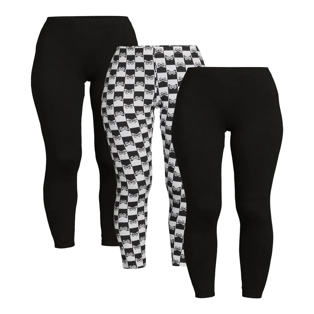 3-Pack Junior's Ankle Legging