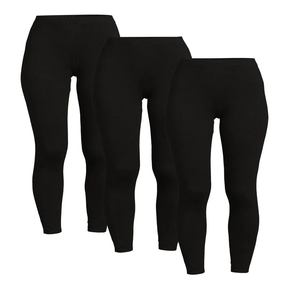 3-Pack Junior's Ankle Legging