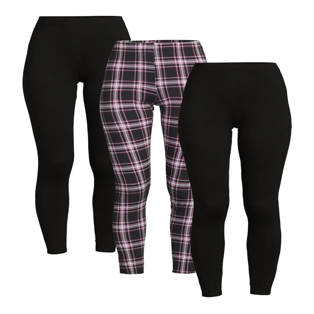 3-Pack Junior's Ankle Legging