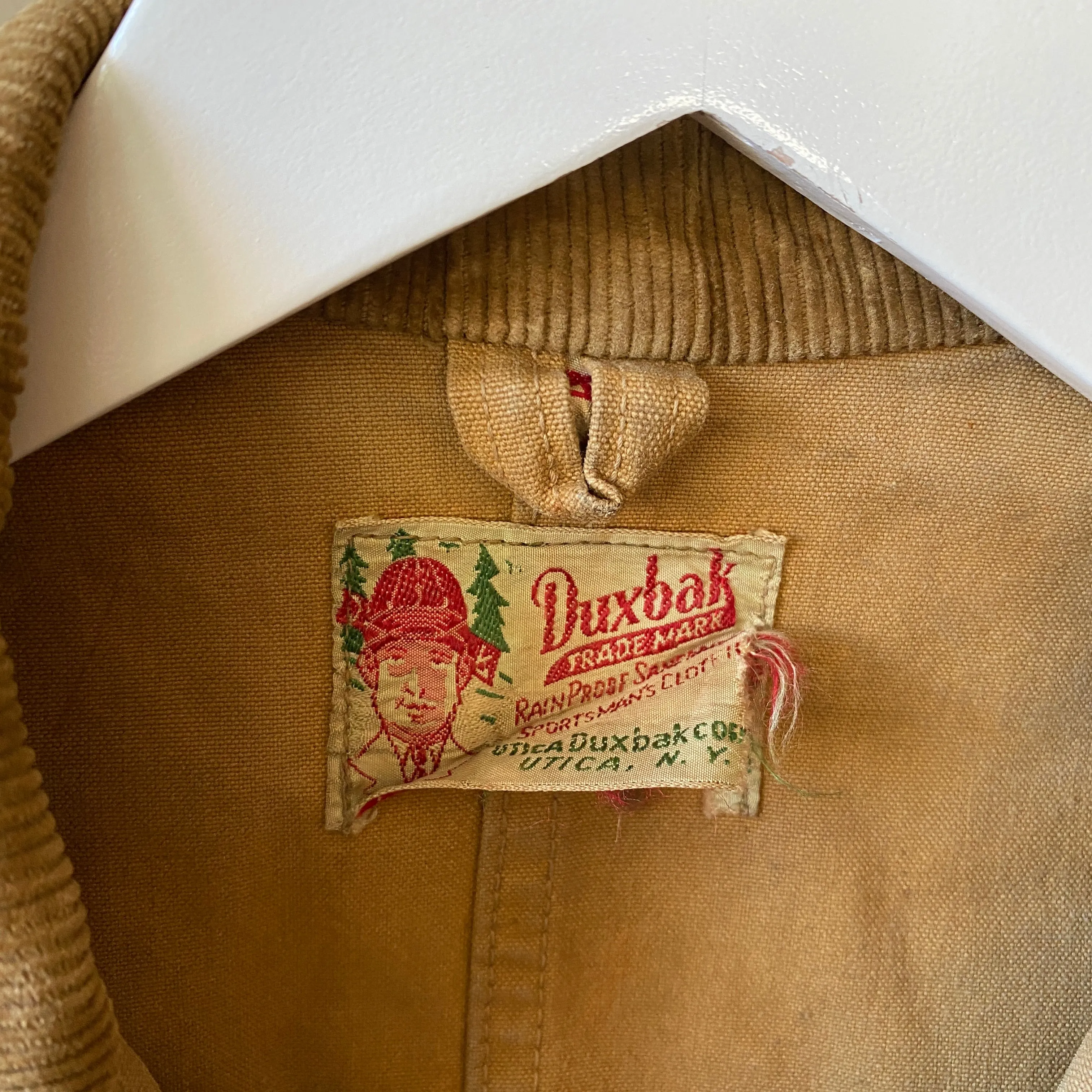 30's Duxbak Canvas Jacket - Large