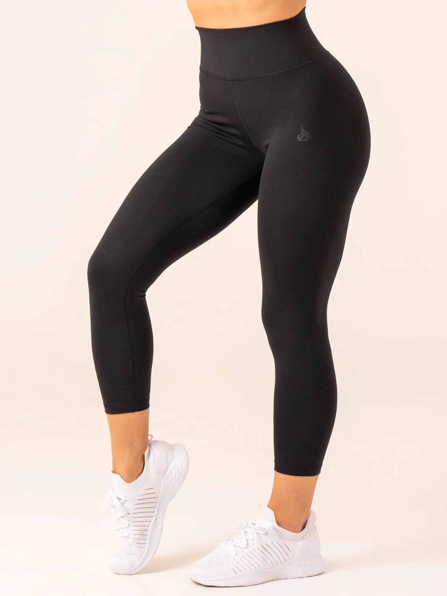 7/8 High Waisted Leggings - Black