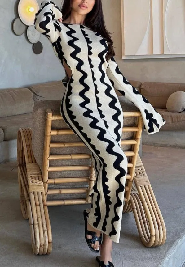 A&A Knitted Dreams Maxi Dress