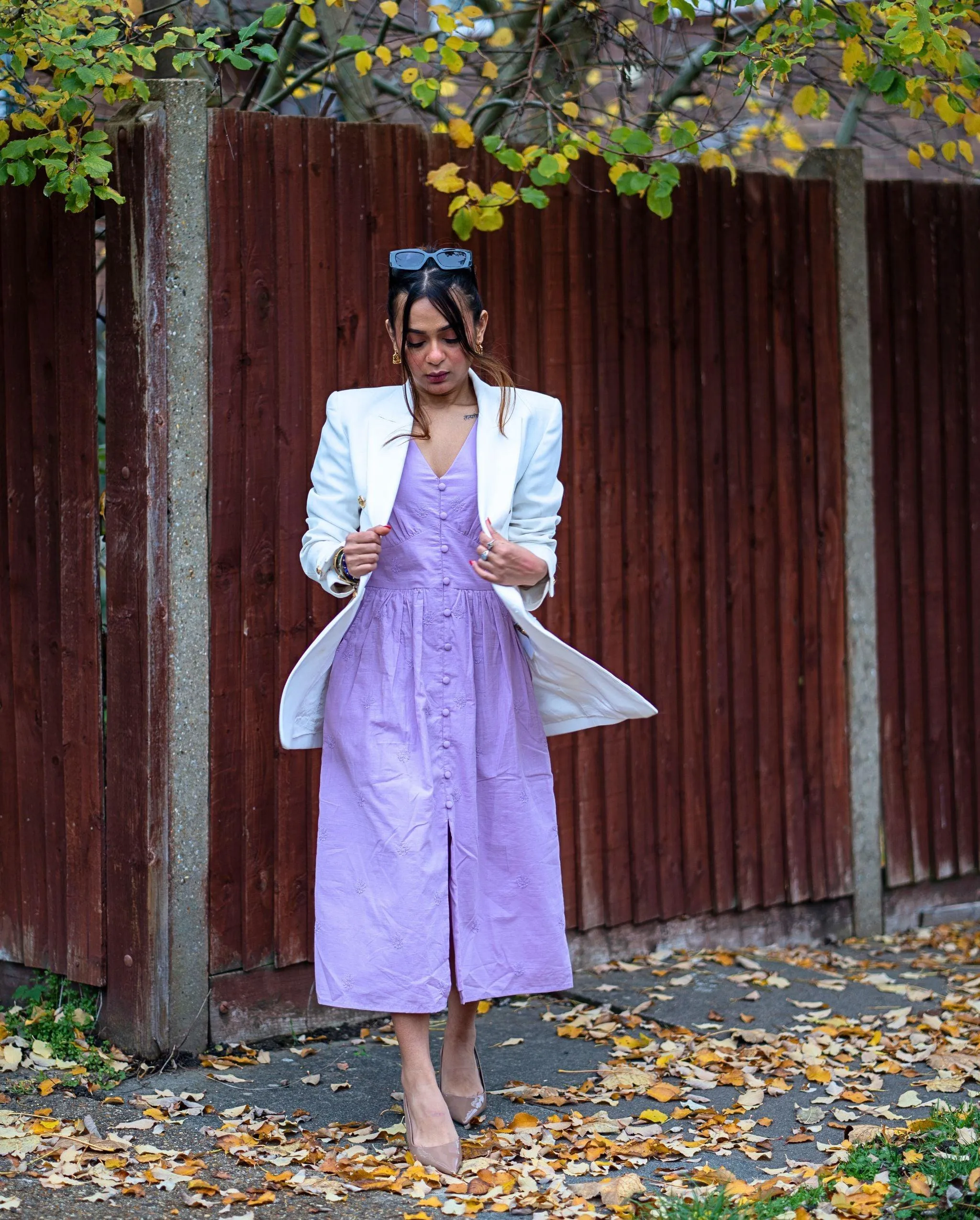 Aasia Lilac Midi Dress