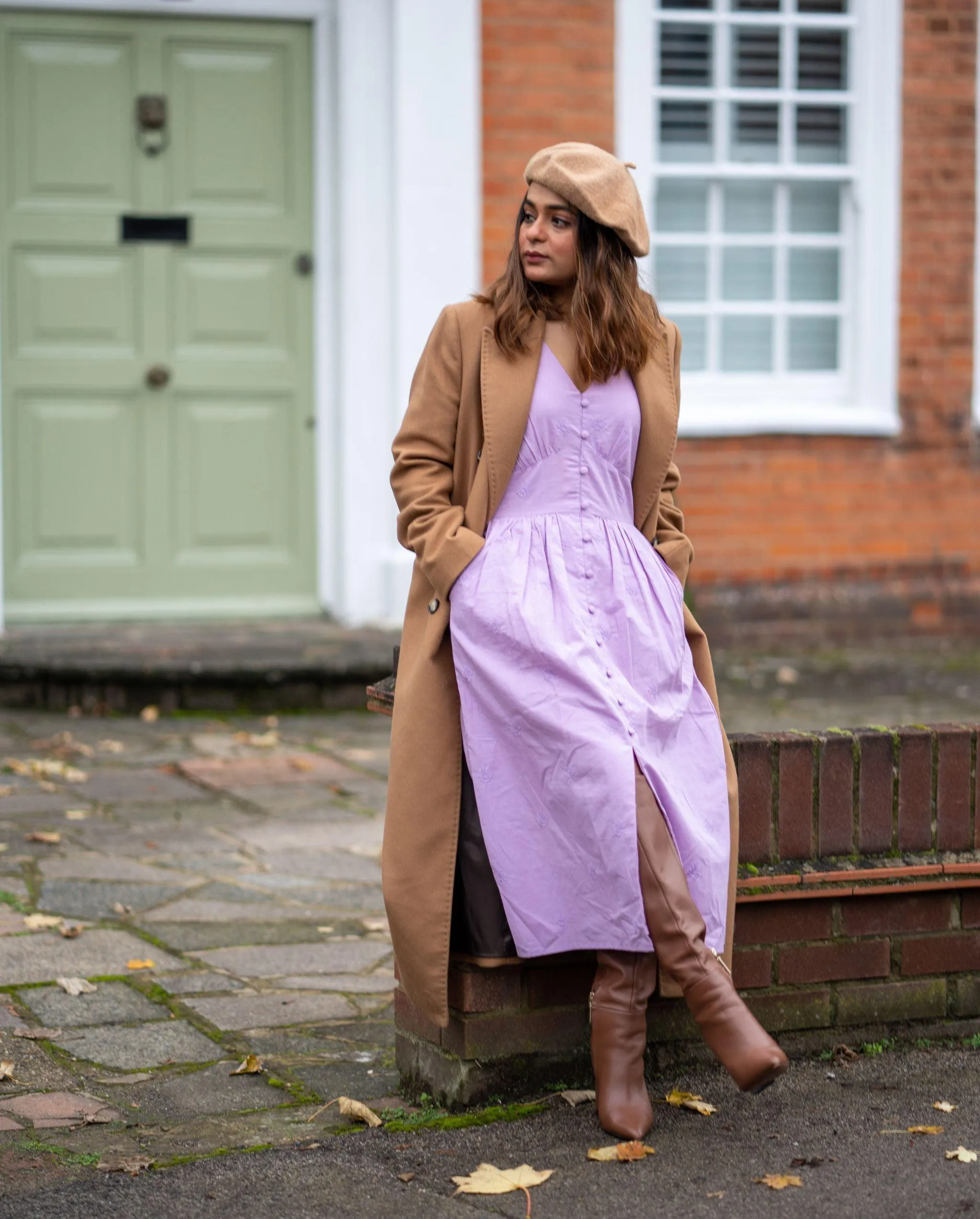 Aasia Lilac Midi Dress