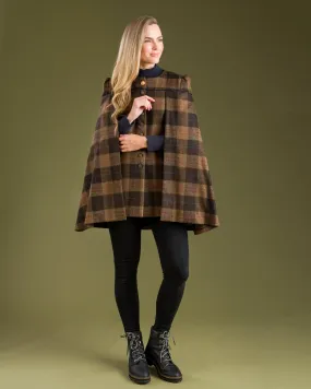 Aisling II Tailored Cape - Auburn Check