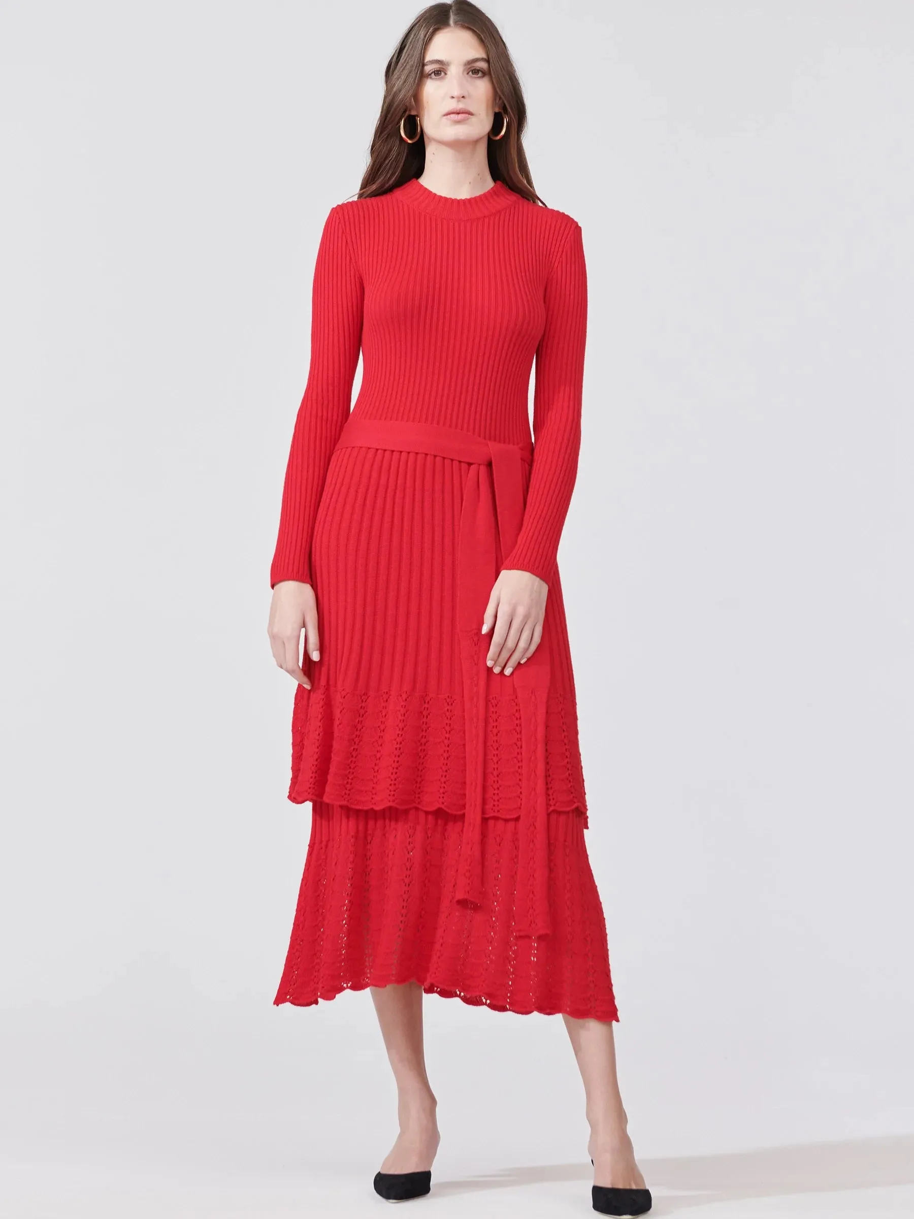 Ajore Knit Dress Scarlet