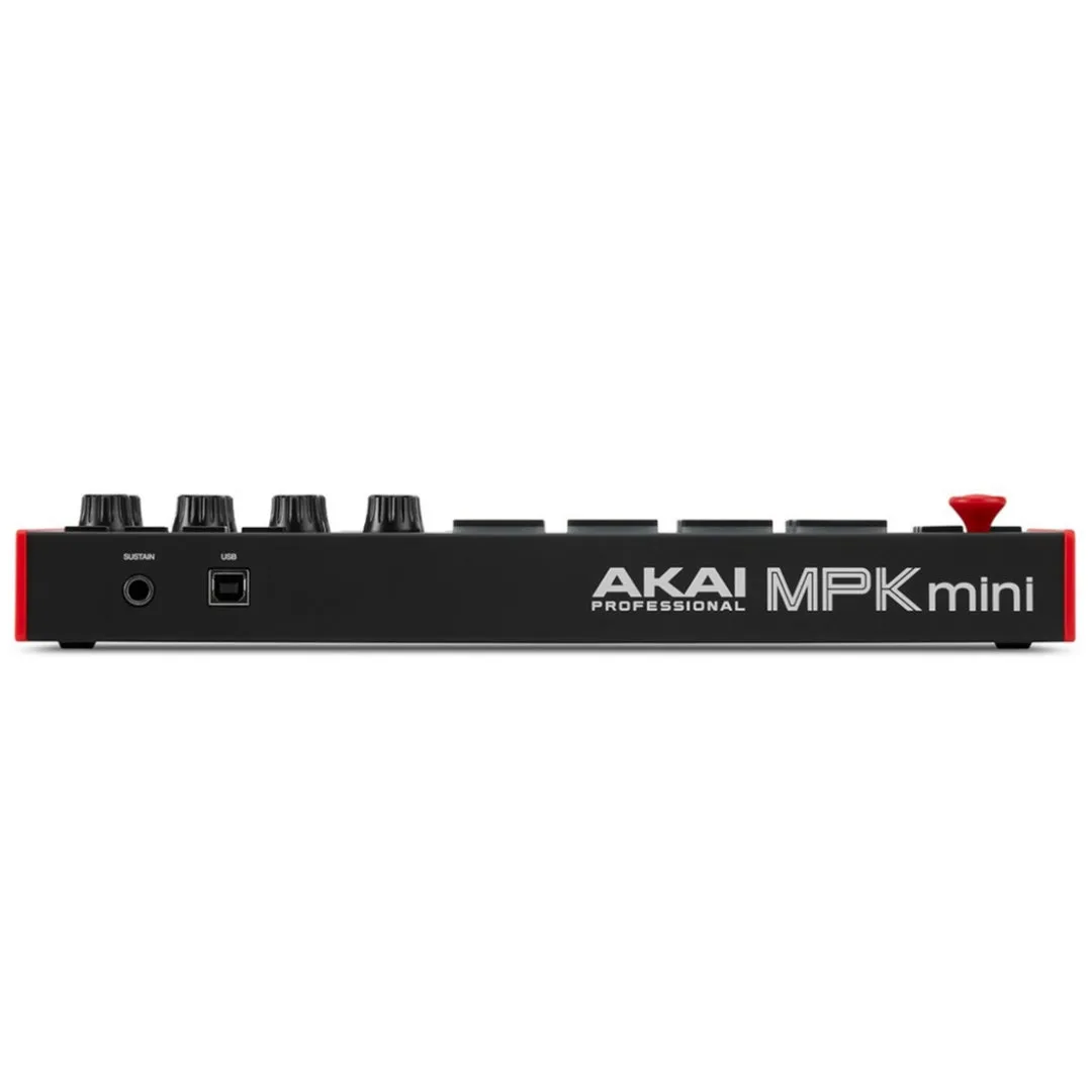 AKAI Professional MPK Mini MK3 25-Keys USB MIDI Keyboard Controller (8 Backlit Drum Pads and 8 Rotary Knobs) - Brand New