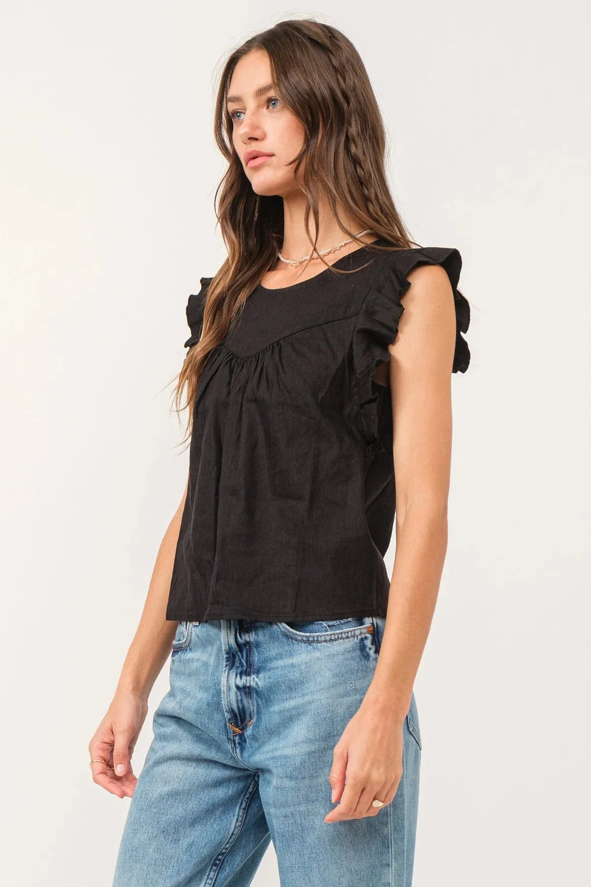 Anelia Petal Sleeve Top