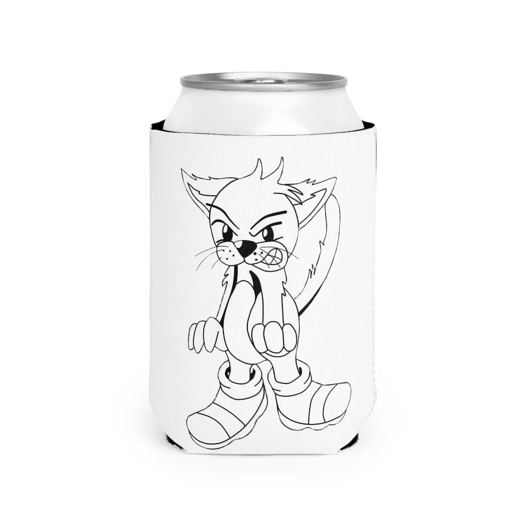 Angry Cat Can Cooler Sleeve