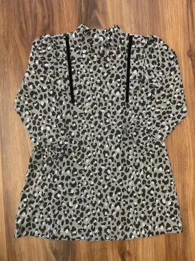 Animal Print A-Line Knit Dress