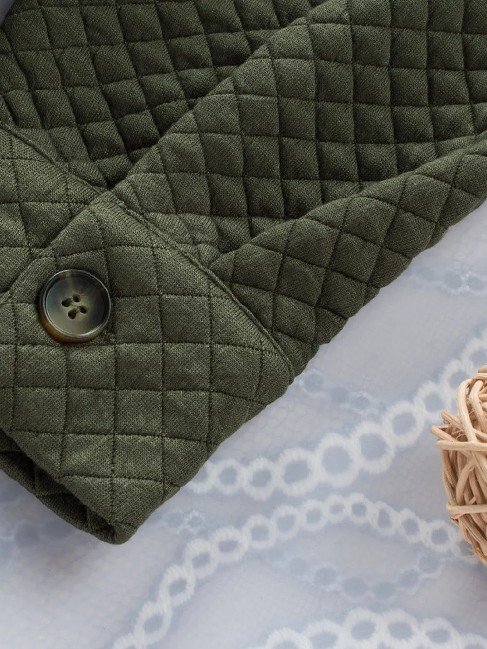 Army Green Quilted Jacket