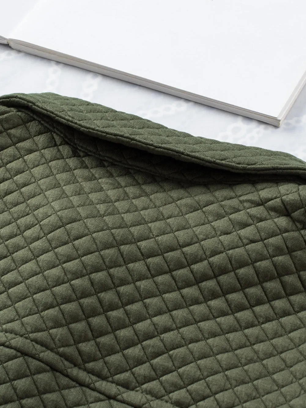 Army Green Quilted Jacket