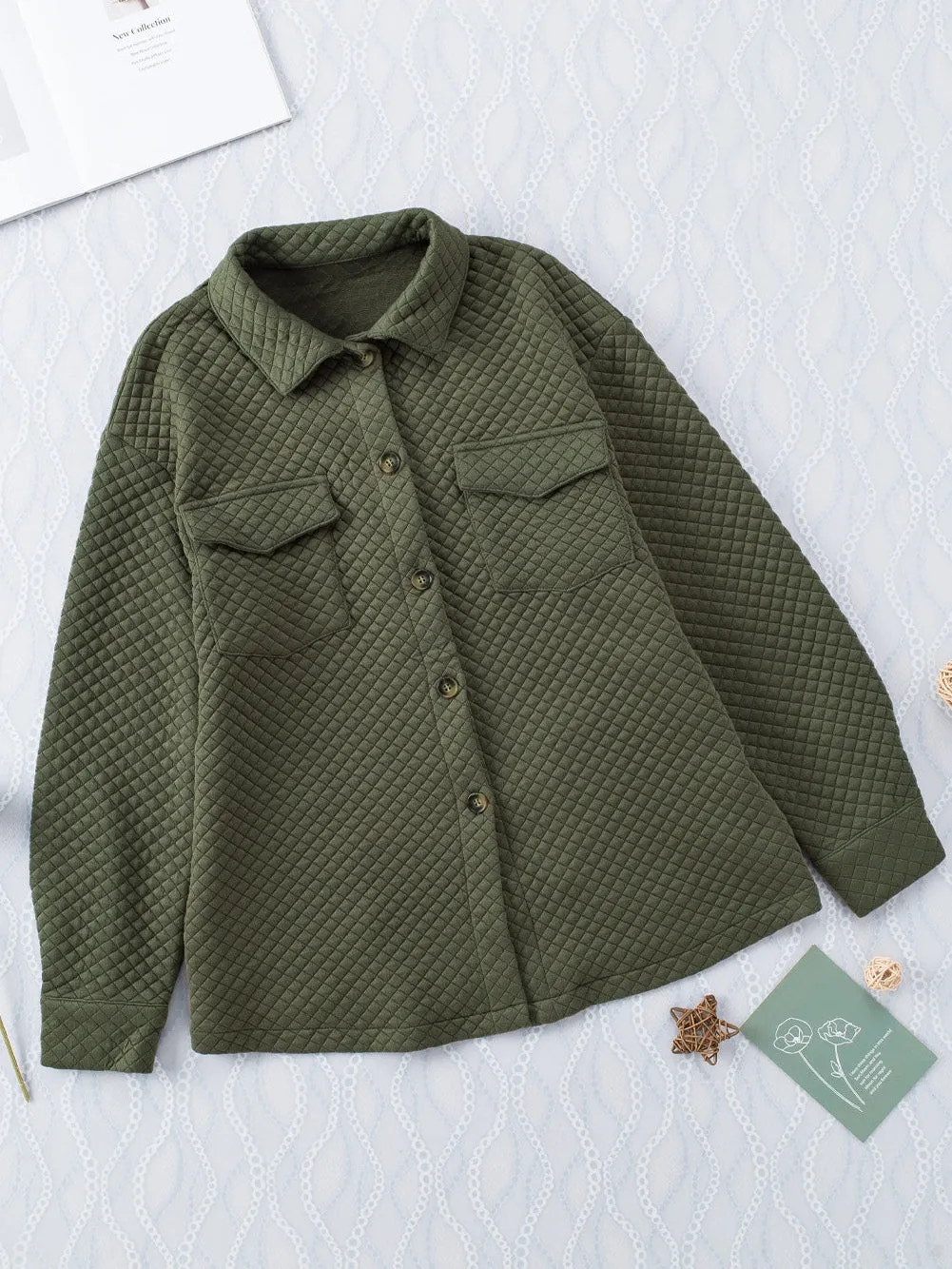 Army Green Quilted Jacket