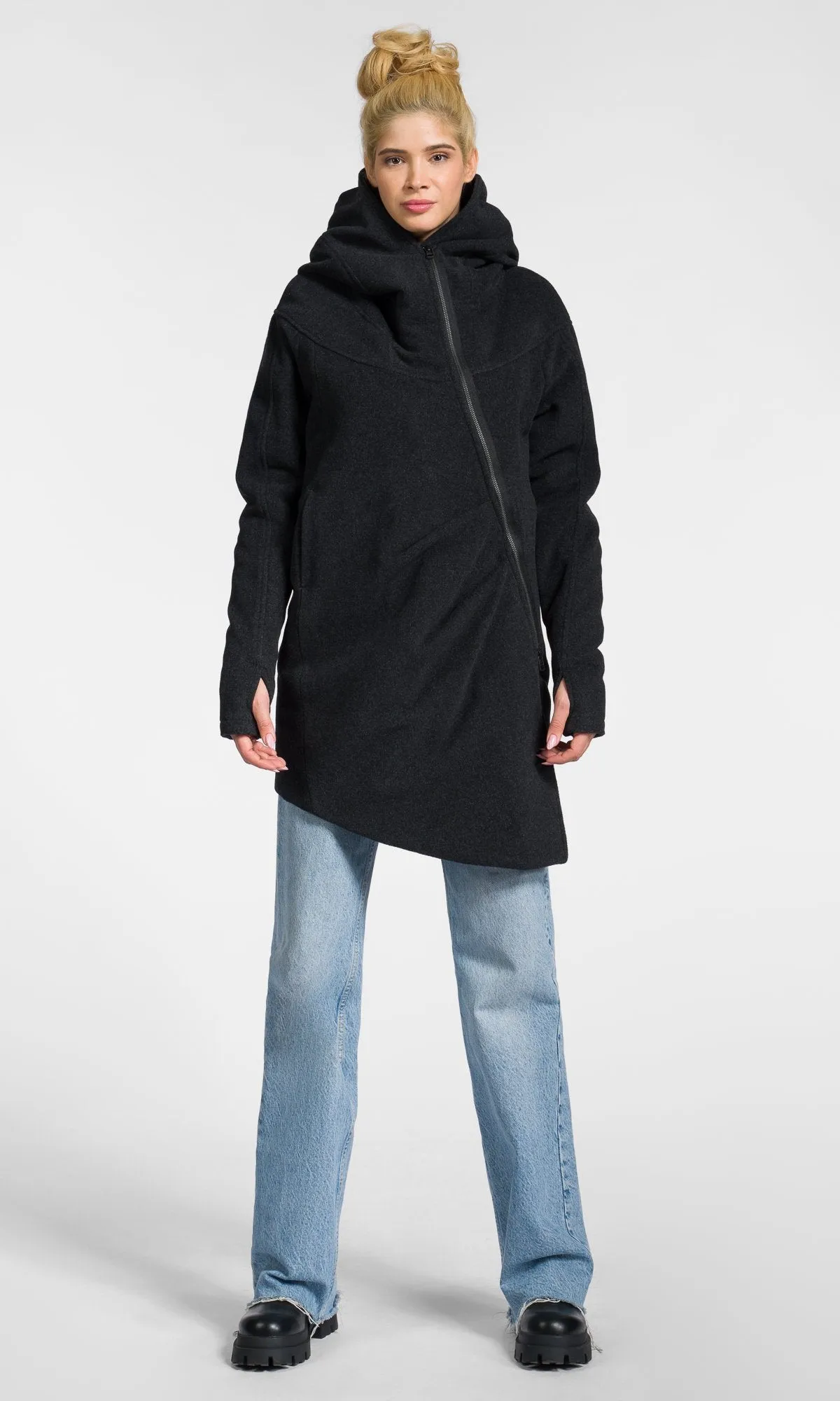 Asymmetric Padded Coat