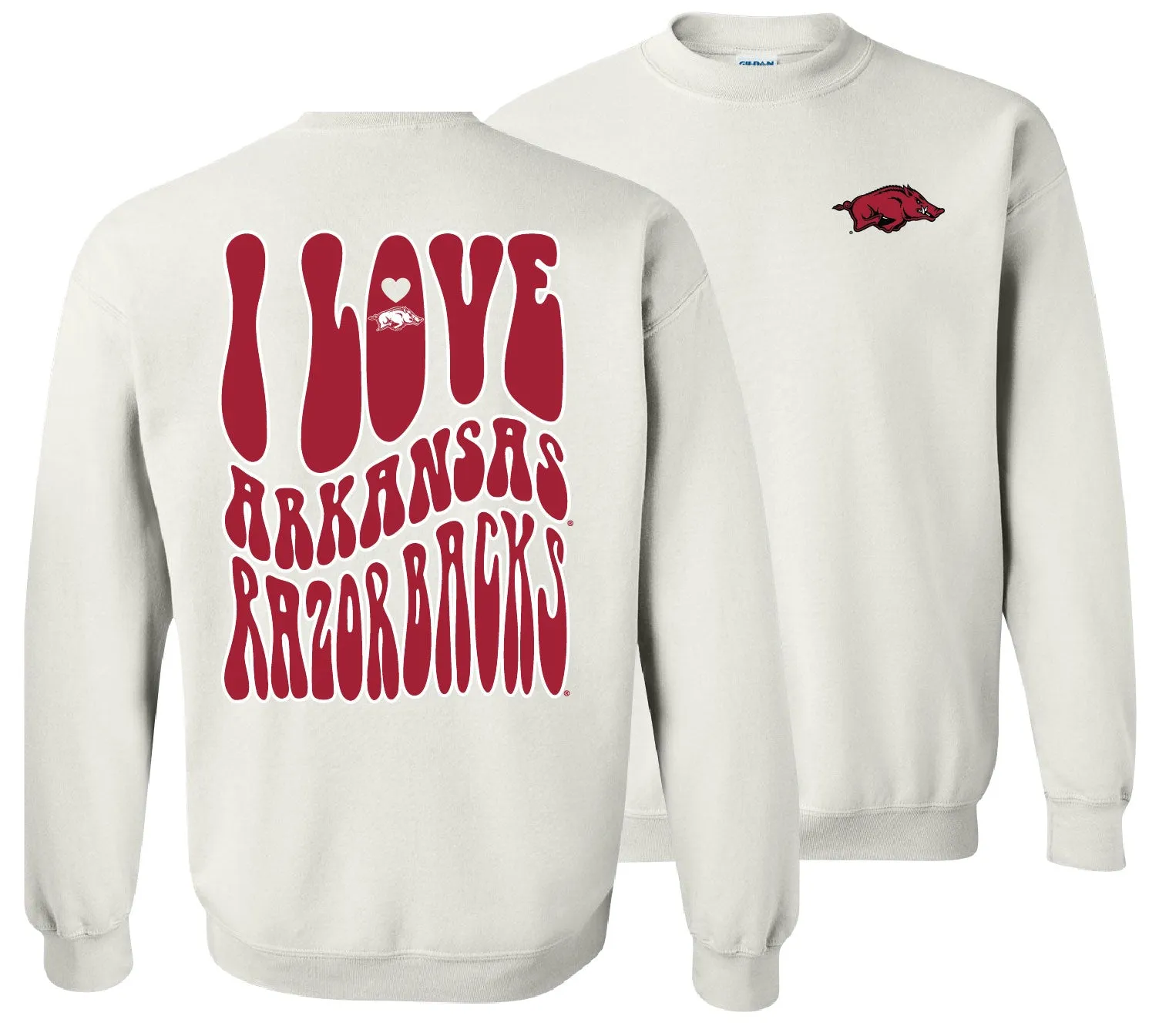 AU Love Team Sweatshirt-White