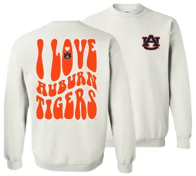 AU Love Team Sweatshirt-White