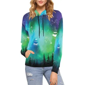 Aurora Medicine Animals Hoodie for Women (USA Size)