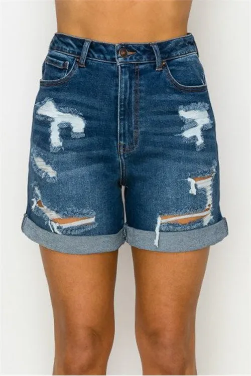 AUTHENTIC RELAXED MOM SHORTS CUFFED-2-2-2