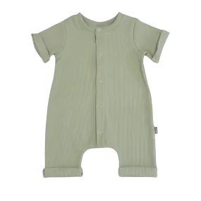 Baby Zomer Jumpsuit Rib Dusty Groen