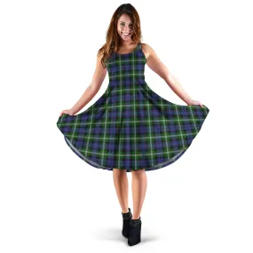 Baillie (Bailey) Tartan Sleeveless Midi Womens Dress