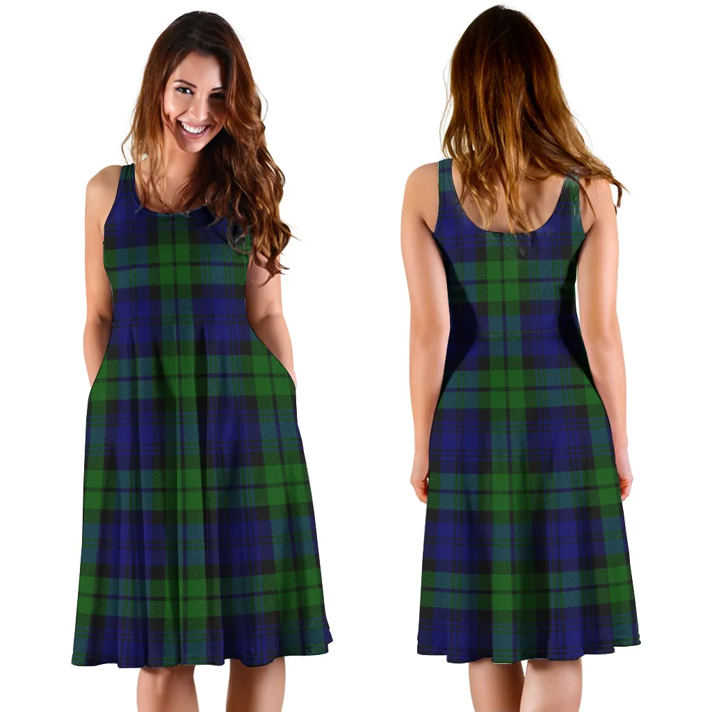 Bannatyne Tartan Sleeveless Midi Womens Dress