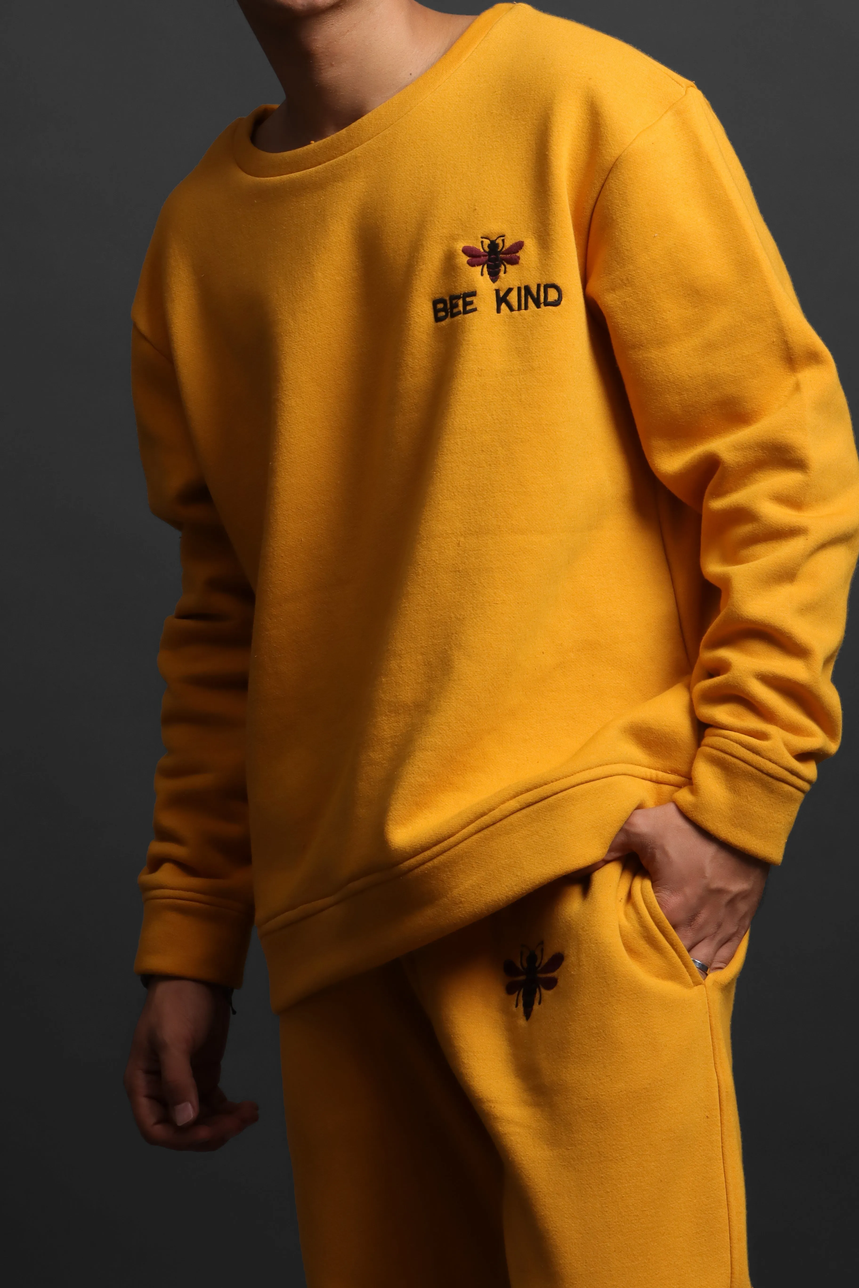 BEE KIND - Unisex Embroidered Co-ord Set#4