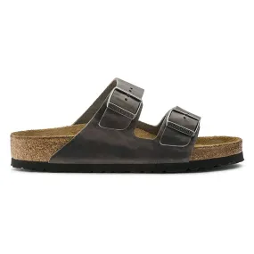 Birkenstock Women's Arizona Soft Footbed Iron Oiled Leather