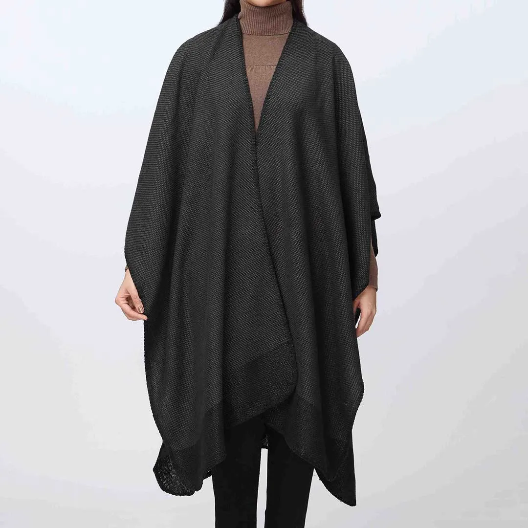 Black Cape Shawl PW3843