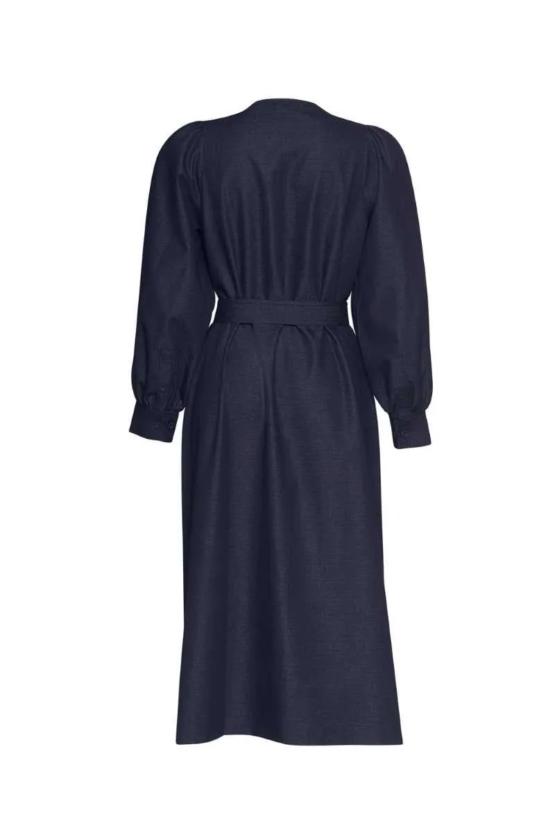 Bonanza Dress in Indigo Denim MS1252 by Madly Sweetly