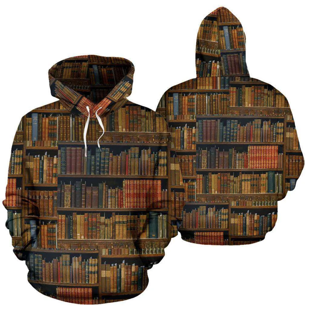 Bookshelf All Over Print Hoodie