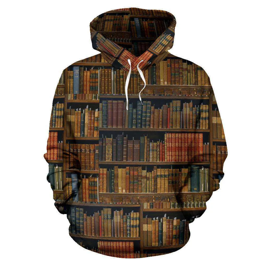 Bookshelf All Over Print Hoodie