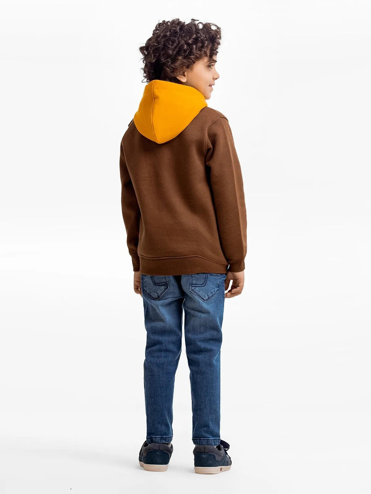 Boy's Brown Hoodie - EBTH23-015