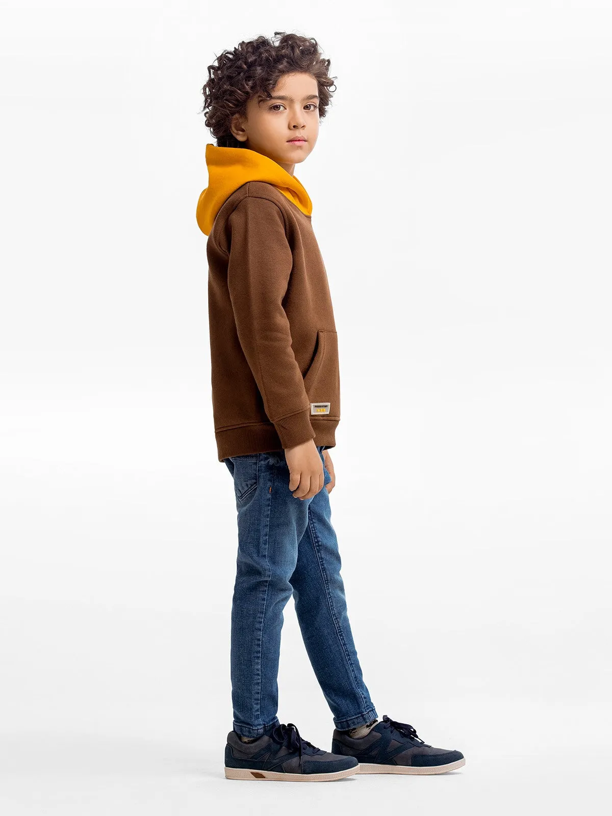 Boy's Brown Hoodie - EBTH23-015