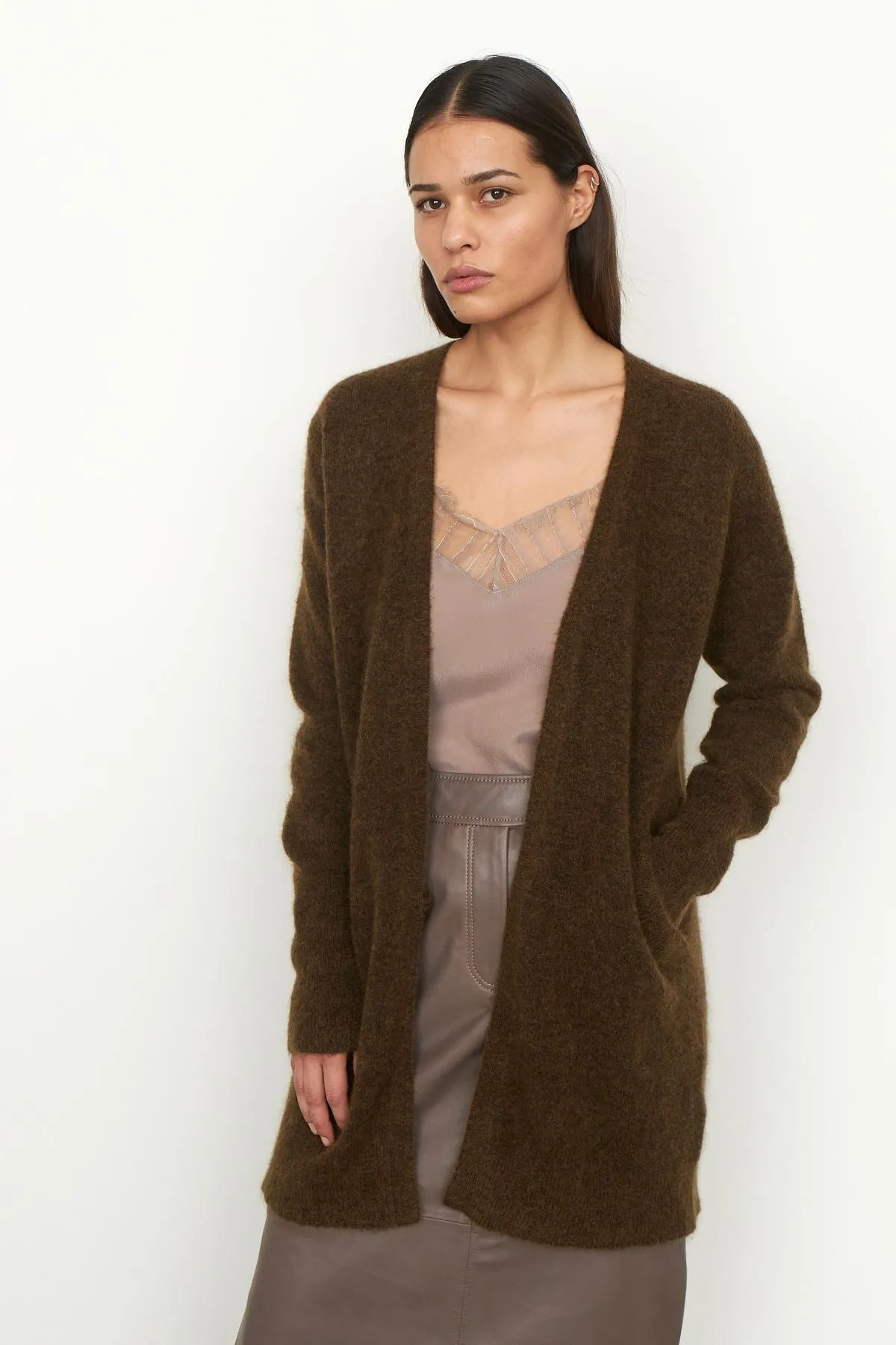 Brook Knit Cape - Dessert Palm