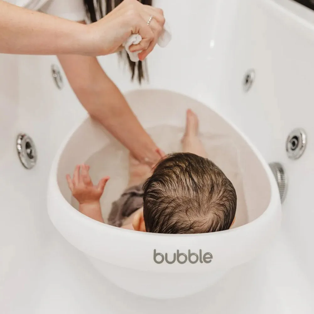 Bubble Cuddle Bath with Bath Seat White