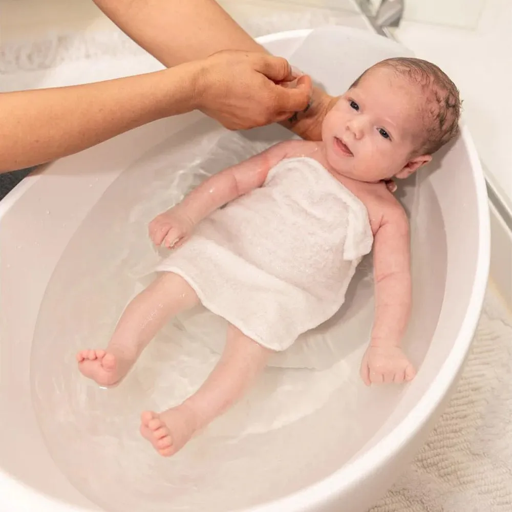 Bubble Cuddle Bath with Bath Seat White