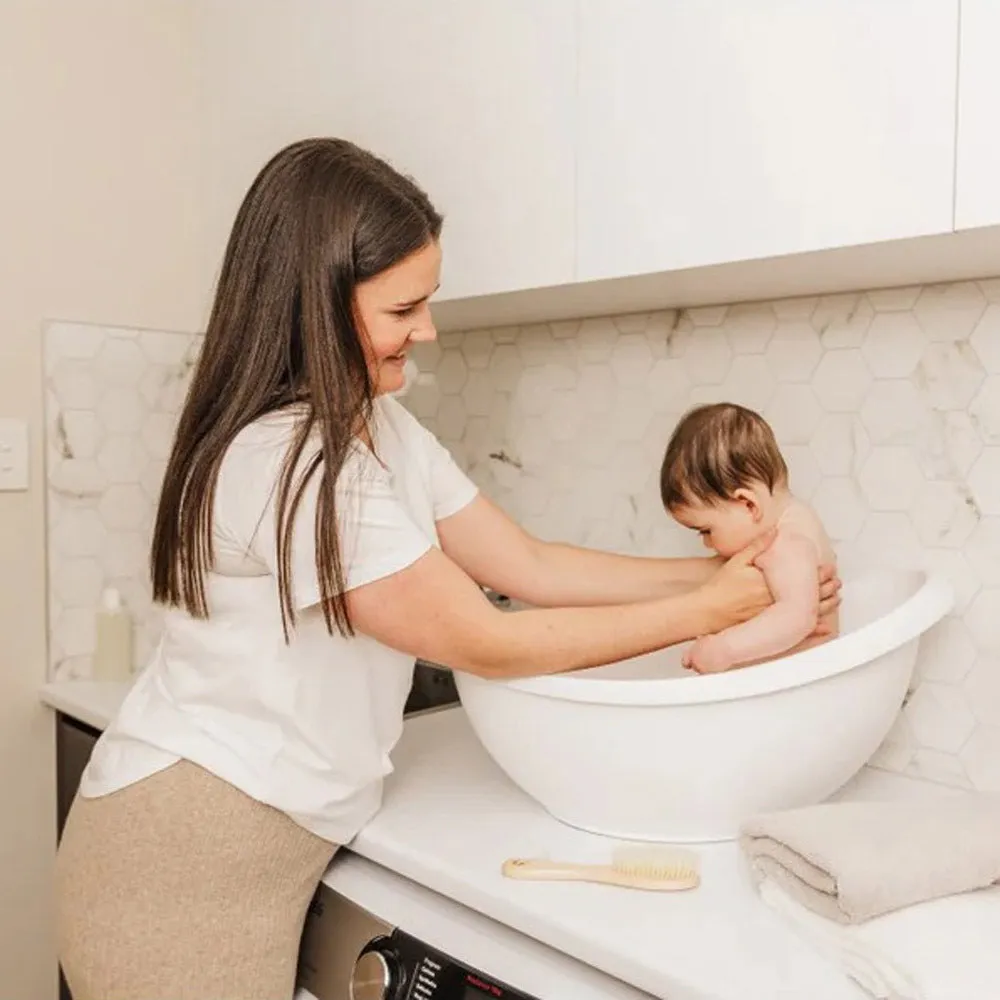 Bubble Cuddle Bath with Bath Seat White