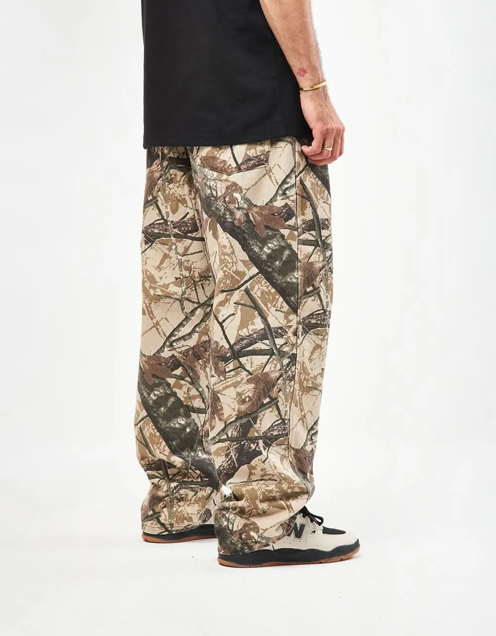 Butter Goods Foliage Camo Denim Jeans - Tan