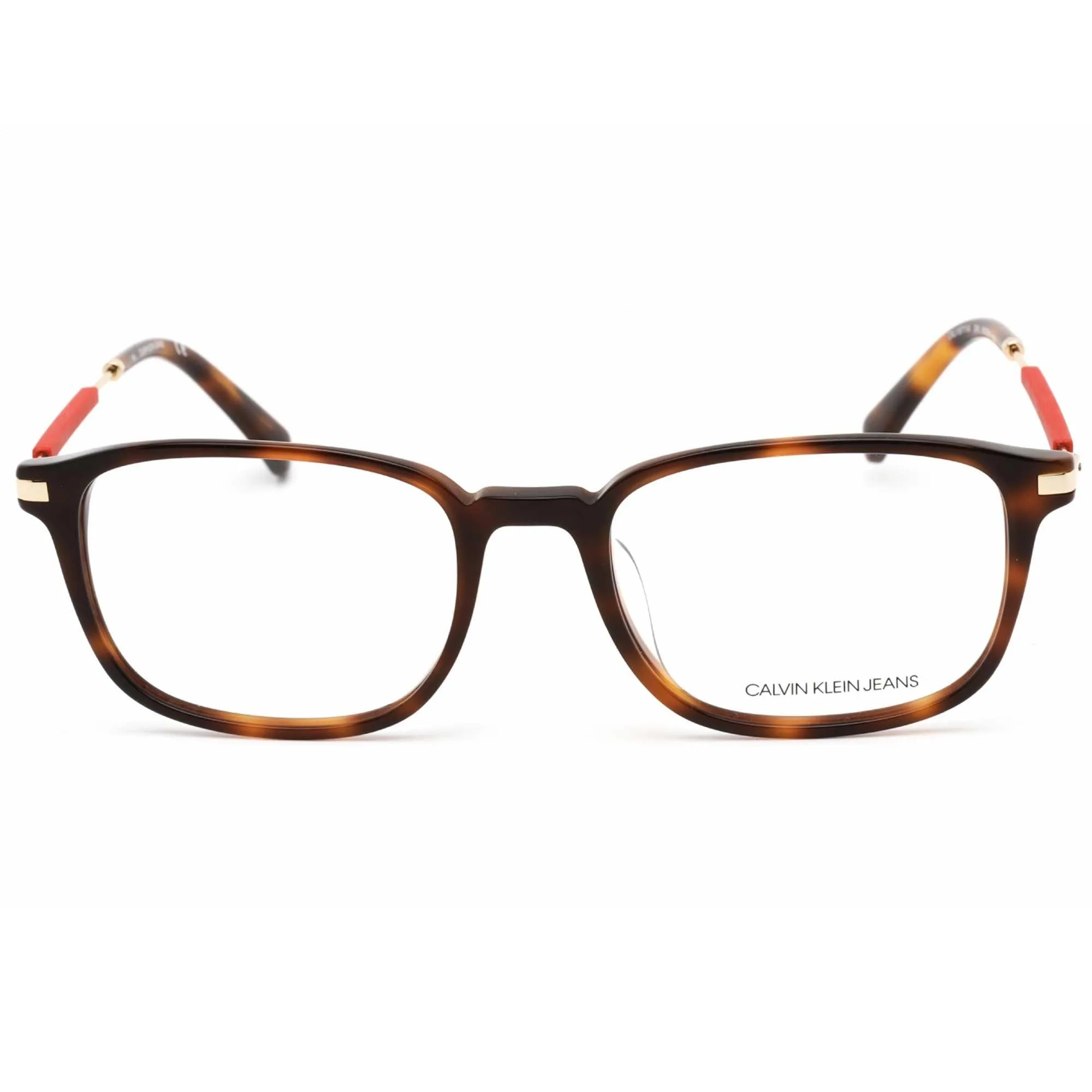 Calvin Klein Jeans Unisex Eyeglasses - Soft Tortoise Rectangular Frame | CKJ18711A 240