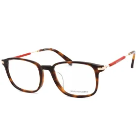 Calvin Klein Jeans Unisex Eyeglasses - Soft Tortoise Rectangular Frame | CKJ18711A 240