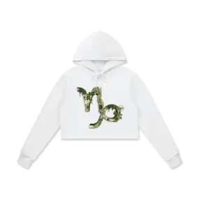 Capricorn Cotton Cropped Hoodie