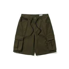 CARGO LOOSEFIT COTTON SHORT PANTS KHAKI