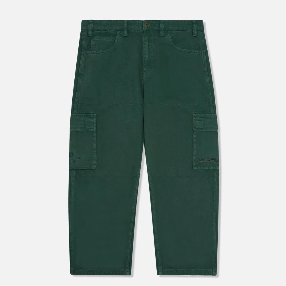 Cash Only - Aleka Denim Cargo Pants - Green