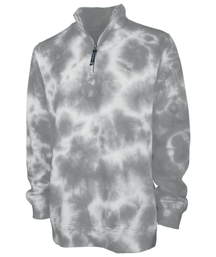 Charles River Men's Crosswind Quarter Zip Sweatshirt (Tie-Dye)