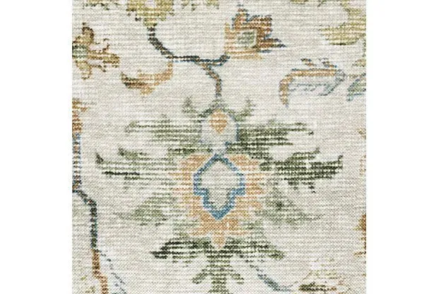 Charleston CHA10 Tan/Green Rug