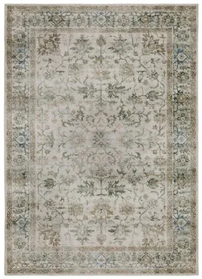 Charleston CHA10 Tan/Green Rug